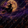 Witcher's Night Flight – 4K Dark Fantasy Halloween Wallpaper Pack