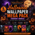 Halloween Candy Explosion - Digital Wallpaper & Wall Art