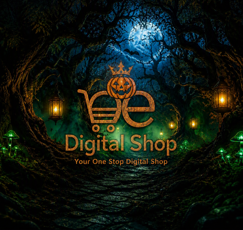 Haunted Forest Halloween Wallpaper – Digital Download
