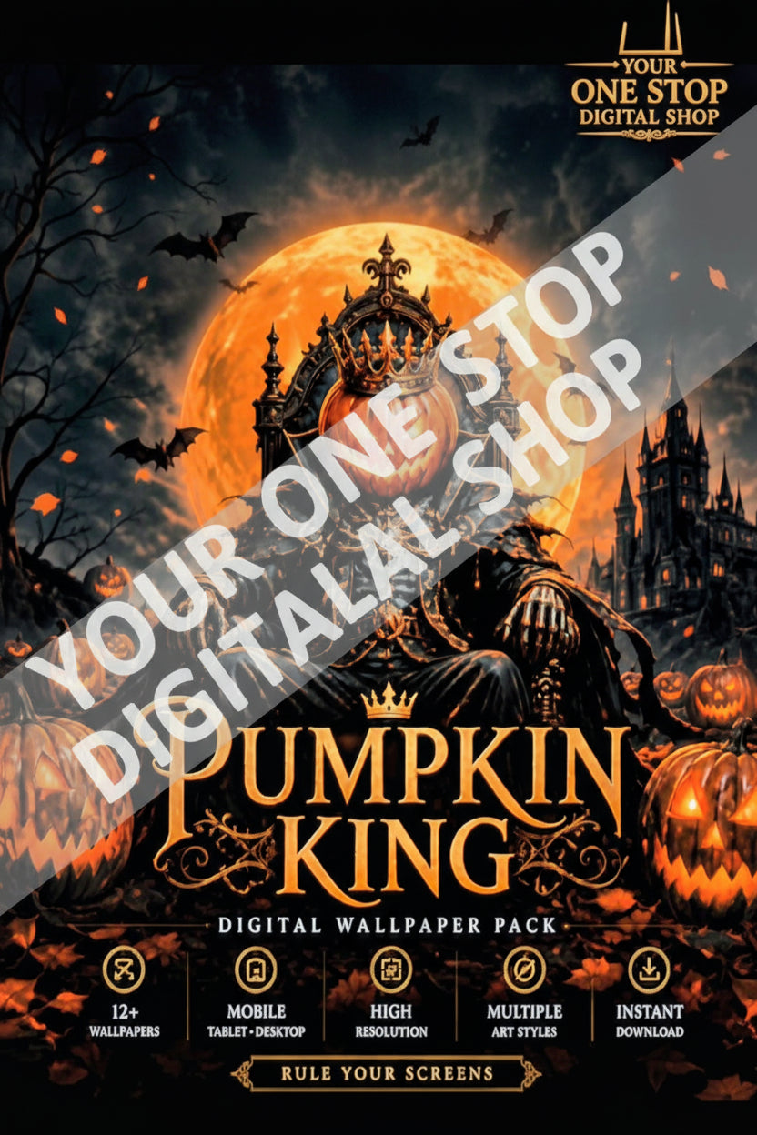 Ultimate Halloween Wallpaper & Screensaver Template Bundle – 8 Packs
