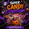 Super Candy & Candy Corn Explosions – 2 Halloween Wallpaper Templates
